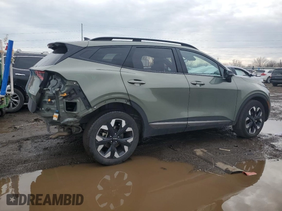 2023 Kia Sportage X-Line with VIN 5XYK6CAF9PG125417, listed as a Copart auction lot 47107505 with 26,470 mi miles and Salvage Title. Bid and sale history available at carsss.com. Image 3.