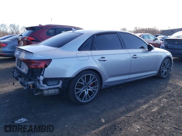 2019 Audi A4 Premium Plus with VIN WAUENAF42KA044955, listed as a Copart auction lot 46553044 with 77,833 mi miles and Salvage Title. Bid and sale history available at carsss.com. Image 3.