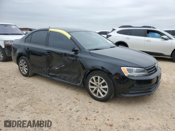 2015 Volkswagen Jetta Sedan 1.8T SE w/Connectivity with VIN 3VWD07AJXFM307406, listed as a Copart auction lot 46159295 with 125,168 mi miles and Salvage Title. Bid and sale history available at carsss.com. Image 4.
