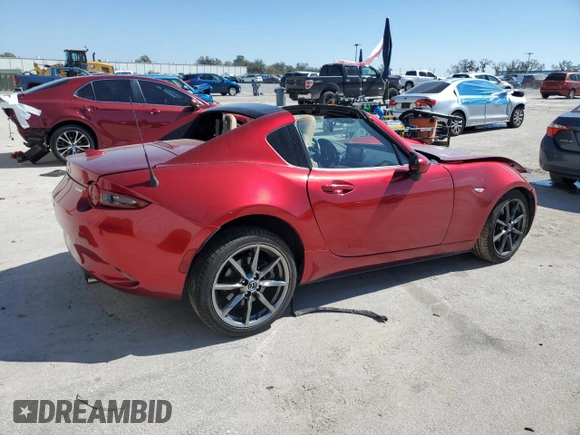 2020 Mazda MX-5 Miata Grand Touring z VIN JM1NDAM73L0412151, wystawiony jako Copart lot #47370245 z przebiegiem Nie podano mil oraz Nie do naprawy • Non repairable. Historia ofert i sprzedaży dostępna na DreamBid. Obrazek 3.