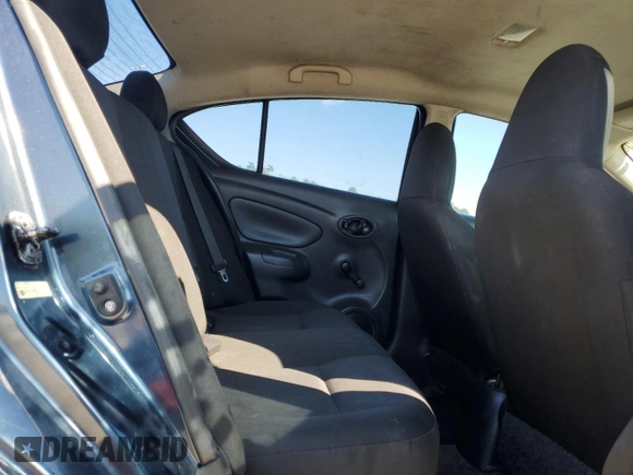 2015 Nissan Versa SV with VIN 3N1CN7AP9FL890354, listed as a Copart auction lot 49797575 with 140,452 mi miles and Salvage title. Bid and sale history available at DreamBid. Image 10.