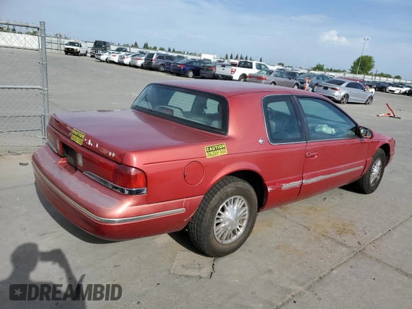 1997 Mercury Cougar z VIN 1MELM62W6VH618680, wystawiony jako Copart lot #53379985 z przebiegiem 123 474 mil mil oraz Szkody całkowita. Historia ofert i sprzedaży dostępna na DreamBid. Obrazek 3.