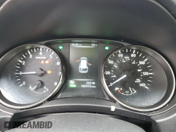 2017 Nissan Rogue S with VIN KNMAT2MV4HP539107, listed as a Copart auction lot 84651924 with 100,973 mi miles and Salvage Title. Bid and sale history available at carsss.com. Image 9.