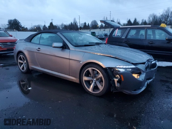 2009 BMW 6 Series 650i with VIN WBAEB53509C224236, listed as a Copart auction lot 86313444 with 82,024 mi miles and Salvage Title. Bid and sale history available at carsss.com. Image 4.