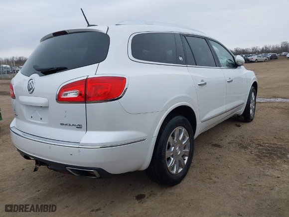 2017 Buick Enclave Leather with VIN 5GAKVBKD8HJ262622, listed as a IAAI auction lot 41737932 with 129,376 mi miles. Bid and sale history available at carsss.com. Image 4.