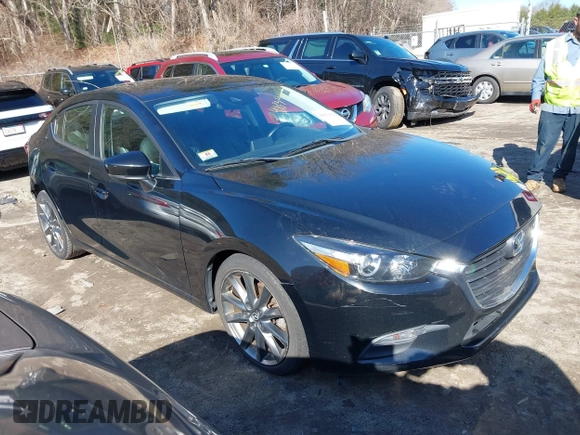 2018 Mazda 3 Touring with VIN 3MZBN1V34JM208669, listed as a IAAI auction lot 41834164 with 117,639 mi miles. Bid and sale history available at carsss.com. Image 1.