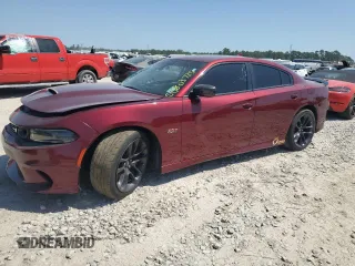 2022 Dodge Charger Scat Pack with VIN 2C3CDXGJ6NH209467, listed as a Copart auction lot 50803735 with 67,389 mi miles and Salvage Title. Bid and sale history available at carsss.com. Image 1.