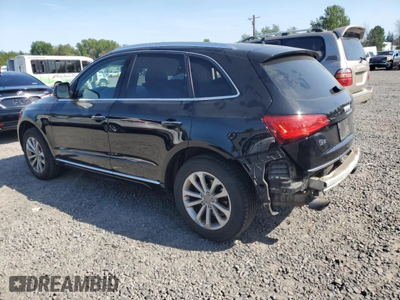 2015 Audi Q5 Premium Plus with VIN WA1LFAFP5FA136367, listed as a Copart auction lot 55158815 with 76,426 mi miles and Salvage title. Bid and sale history available at DreamBid. Image 2.