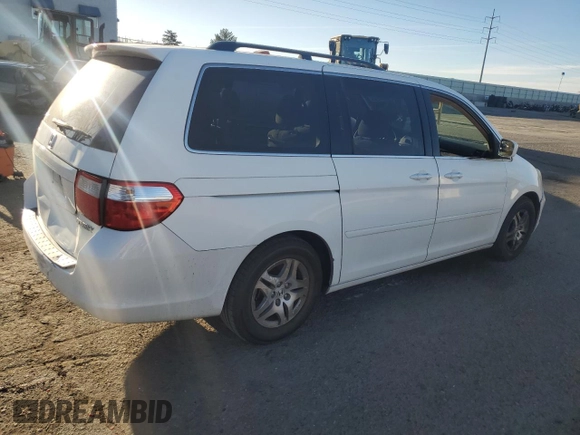 2005 Honda Odyssey EX with VIN 5FNRL38455B400989, listed as a Copart auction lot 50576265 with 132,131 mi miles and Salvage Title. Bid and sale history available at carsss.com. Image 3.