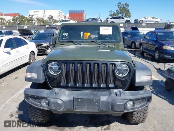 2022 Jeep Wrangler Unlimited Sport with VIN 1C4HJXDG5NW113205, listed as a IAAI auction lot 41836171 with 30,446 mi miles and . Bid and sale history available at DreamBid. Image 13.