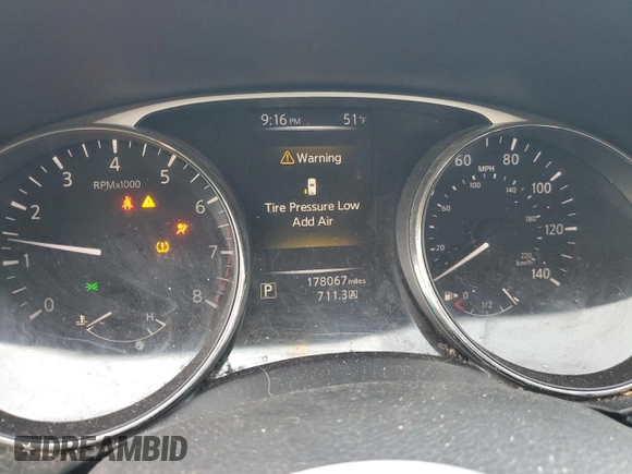 2016 Nissan Rogue SL with VIN 5N1AT2MT8GC842262, listed as a Copart auction lot 88443585 with 178,067 mi miles and Salvage Title. Bid and sale history available at DreamBid. Image 9.