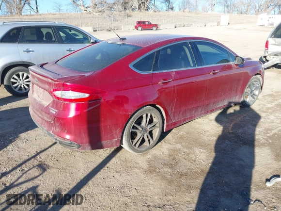 2014 Ford Fusion Titanium with VIN 3FA6P0K99ER241148, listed as a IAAI auction lot 41410796 with 217,003 mi miles. Bid and sale history available at carsss.com. Image 4.
