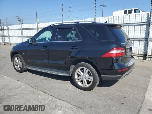 2012 Mercedes-Benz M 350 with VIN 4JGDA5HB3CA025681, listed as a Copart auction lot 64791805 with 132,633 mi miles and Salvage title. Bid and sale history available at DreamBid. Image 2.