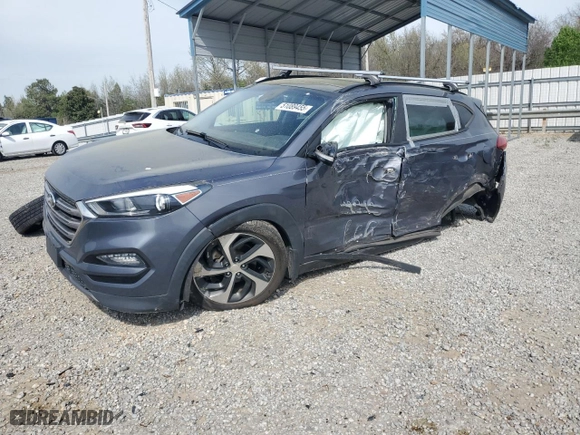 2016 Hyundai Tucson Limited with VIN KM8J33A29GU154833, listed as a Copart auction lot 51089455 with 111,888 mi miles and Salvage Title. Bid and sale history available at carsss.com. Image 1.