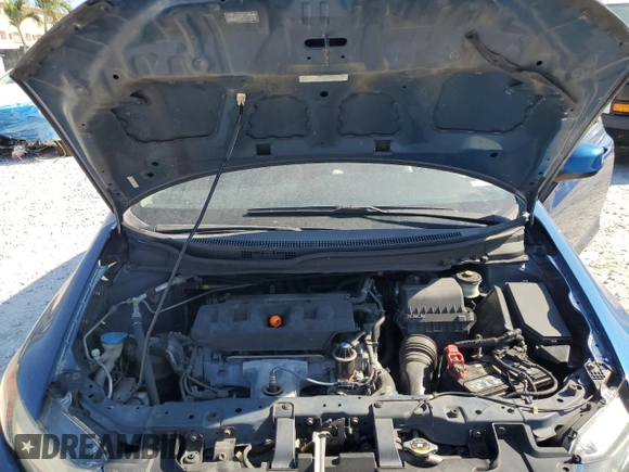 2012 Honda Civic Cpe LX with VIN 2HGFG3B53CH501028, listed as a Copart auction lot 53338305 with 0 mi miles and Salvage Title. Bid and sale history available at carsss.com. Image 11.