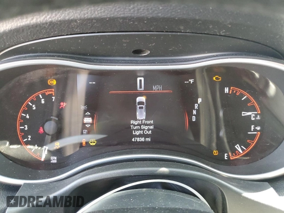 2020 Dodge Durango SXT with VIN 1C4RDHAG7LC376767, listed as a Copart auction lot 64243685 with 47,836 mi miles and Salvage title. Bid and sale history available at DreamBid. Image 9.