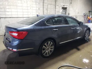 2015 Kia Cadenza Premium with VIN KNALN4D76F5193650, listed as a Copart auction lot 47178575 with 106,775 mi miles and Salvage Title. Bid and sale history available at carsss.com. Image 3.