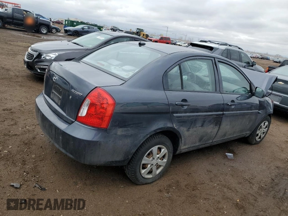 2010 Hyundai Accent GLS with VIN KMHCN4AC4AU526961, listed as a Copart auction lot 48380535 with 105,848 mi miles and Salvage Title. Bid and sale history available at carsss.com. Image 3.