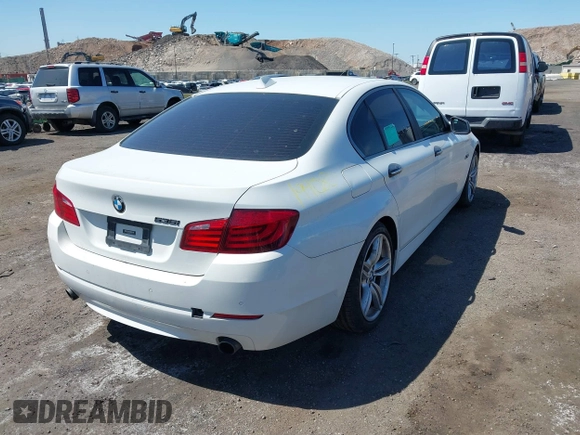 2013 BMW 5 Series 535i with VIN WBAFR7C54DC819983, listed as a IAAI auction lot 42141306 with 135,938 mi miles and . Bid and sale history available at carsss.com. Image 4.