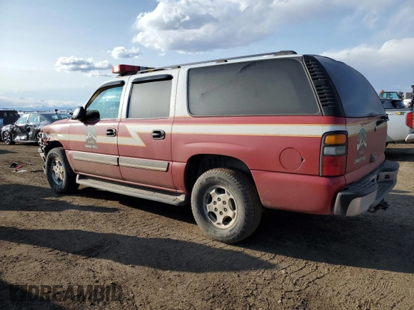 2005 Chevrolet Suburban LT with VIN 1GNFK16Z35J186982, listed as a Copart auction lot 50480945 with 106,974 mi miles and Salvage title. Bid and sale history available at DreamBid. Image 2.