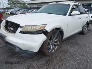 2004 Infiniti FX35 with VIN JNRAS08U54X105281, listed as a IAAI auction lot 41785353 with 121,231 mi miles. Bid and sale history available at carsss.com. Image 6.