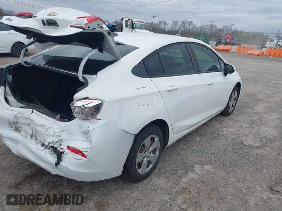 2018 Chevrolet Cruze LS with VIN 1G1BC5SMXJ7156254, listed as a IAAI auction lot 41833328 with Not Provided miles and . Bid and sale history available at DreamBid. Image 4.