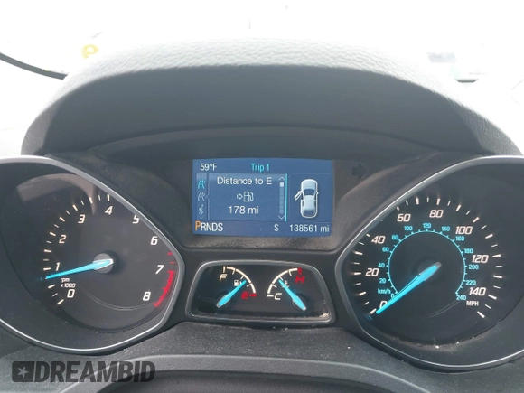2015 Ford Escape SE with VIN 1FMCU9GX0FUB99881, listed as a IAAI auction lot 41919660 with 138,561 mi miles. Bid and sale history available at carsss.com. Image 7.