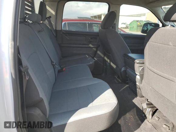 2023 Ram 1500 Express with VIN 3C6RR7KTXPG669368, listed as a Copart auction lot 51574025 with 35,443 mi miles and Salvage title. Bid and sale history available at DreamBid. Image 10.