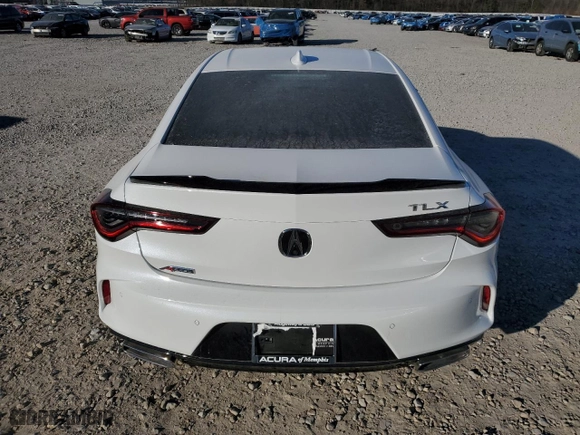 2021 Acura TLX w/A-Spec Package with VIN 19UUB5F56MA013607, listed as a Copart auction lot 89299345 with 26,428 mi miles and Salvage Title. Bid and sale history available at carsss.com. Image 6.