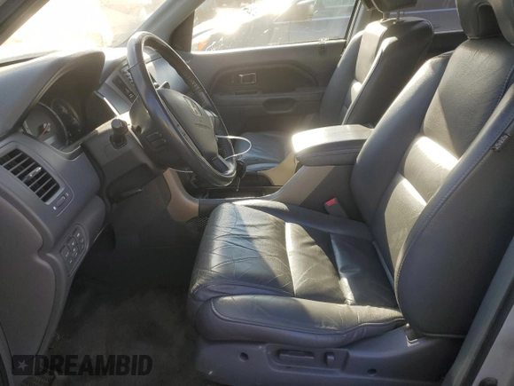 2006 Honda Pilot EX-L with VIN 2HKYF18786H544413, listed as a Copart auction lot 82155654 with 80,434 mi miles and Salvage Title. Bid and sale history available at DreamBid. Image 7.