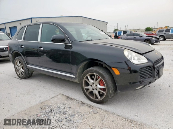 2006 Porsche Cayenne Turbo with VIN WP1AC29P76LA92656, listed as a Copart auction lot 53820325 with 197,579 mi miles and Salvage Title. Bid and sale history available at DreamBid. Image 4.
