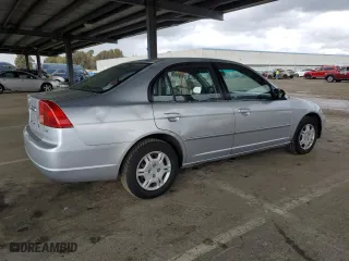 2002 Honda Civic LX with VIN 2HGES16692H511000, listed as a Copart auction lot 48830895 with 242,003 mi miles and Clean Title. Bid and sale history available at carsss.com. Image 3.