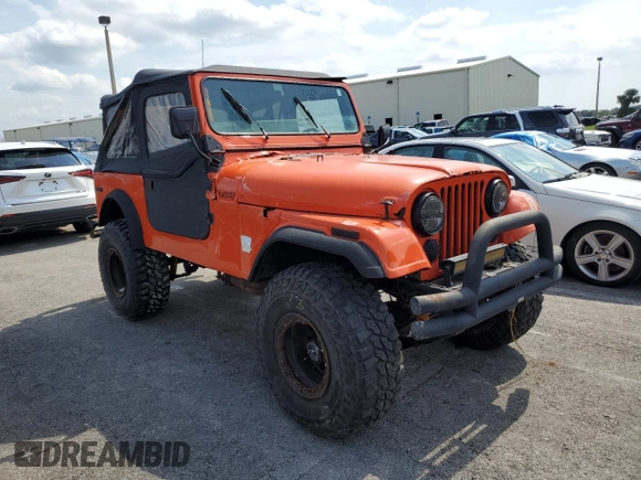 1979 Jeep CJ z VIN J9F93EH832940, wystawiony jako Copart lot #75121864 z przebiegiem Nie podano mil oraz Szkoda całkowita • Salvage title. Historia ofert i sprzedaży dostępna na DreamBid. Obrazek 4.