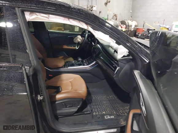 2019 Audi Q8 Premium Plus with VIN WA1EVAF18KD037817, listed as a IAAI auction lot 41922109 with 54,602 mi miles. Bid and sale history available at carsss.com. Image 5.