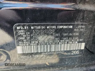 2018 Mitsubishi Outlander ES with VIN JA4AD2A3XJZ000527, listed as a Copart auction lot 63985205 with Not provided miles and Clean title. Bid and sale history available at DreamBid. Image 12.