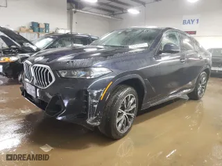 2025 BMW X6 xDrive40i with VIN 5UX33EX0XS9Z57353, listed as a Copart auction lot 50839665 with 1,758 mi miles and Clean Title. Bid and sale history available at carsss.com. Image 1.