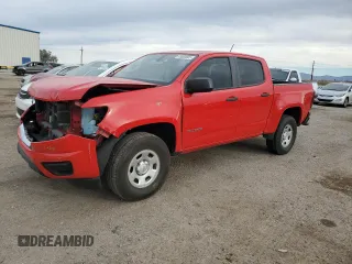 2019 Chevrolet Colorado 2WD Work Truck with VIN 1GCGSBEN7K1115555, listed as a Copart auction lot 45560605 with 84,591 mi miles and Salvage Title. Bid and sale history available at carsss.com. Image 1.