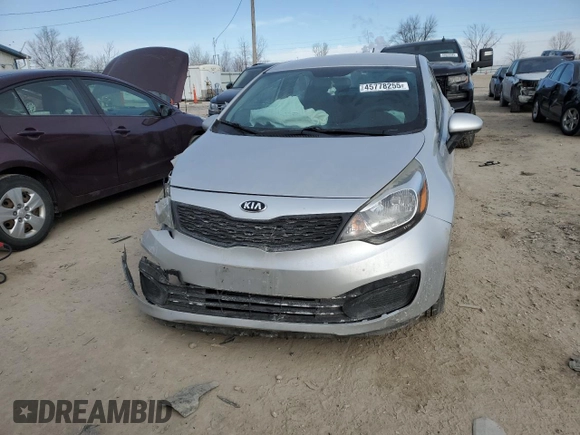 2015 Kia Rio LX with VIN KNADM4A37F6497234, listed as a Copart auction lot 45778255 with 118,002 mi miles and Salvage Title. Bid and sale history available at carsss.com. Image 5.