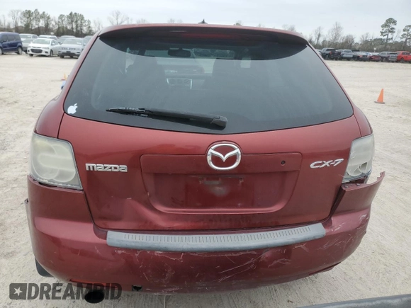 2009 Mazda CX-7 Sport with VIN JM3ER293490228317, listed as a Copart auction lot 46138595 with 202,336 mi miles and Salvage Title. Bid and sale history available at carsss.com. Image 6.