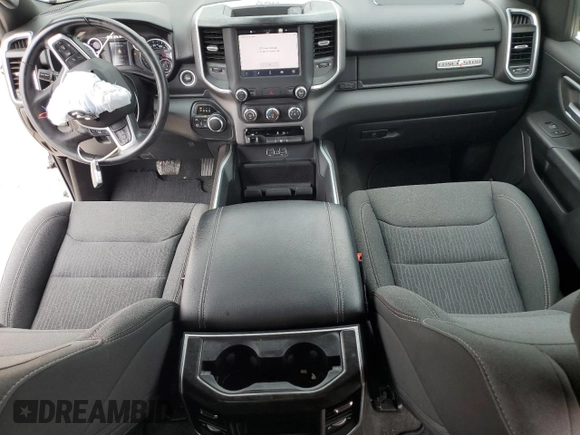 2022 Ram 1500 Big Horn with VIN 1C6SRFBT6NN135557, listed as a Copart auction lot 55143785 with 64,930 mi miles and Salvage title. Bid and sale history available at DreamBid. Image 8.