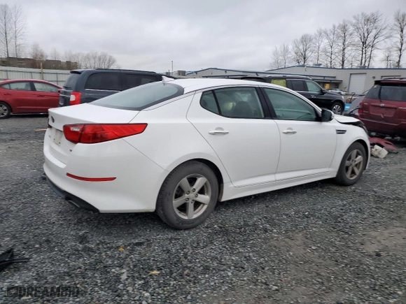 2015 Kia Optima LX with VIN KNAGM4A71F5621908, listed as a Copart auction lot 49268045 with 158,936 mi miles and Salvage Title. Bid and sale history available at carsss.com. Image 3.