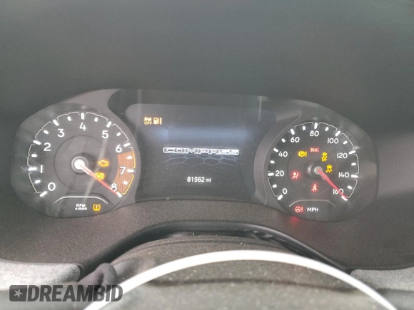 2022 Jeep Compass Latitude with VIN 3C4NJCBB4NT198580, listed as a Copart auction lot 48147765 with 81,562 mi miles and Salvage title. Bid and sale history available at DreamBid. Image 9.