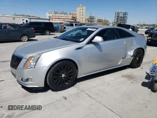 2013 Cadillac CTS Coupe Premium with VIN 1G6DP1E37D0148998, listed as a Copart auction lot 49919555 with 124,055 mi miles and Salvage Title. Bid and sale history available at carsss.com. Image 1.