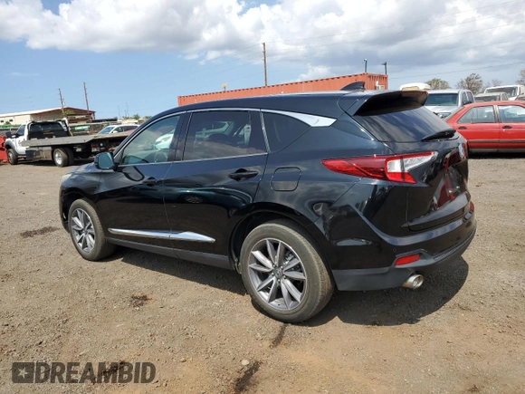 2020 Acura RDX Technology with VIN 5J8TC1H58LL002061, listed as a Copart auction lot 51176745 with 57,037 mi miles and Salvage title. Bid and sale history available at DreamBid. Image 2.