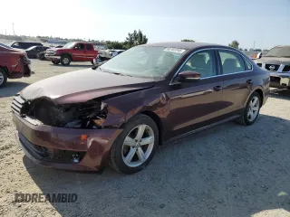2013 Volkswagen Passat SE with VIN 1VWBP7A39DC055151, listed as a Copart auction lot 60703745 with 189,998 mi miles and Salvage title. Bid and sale history available at DreamBid. Image 1.