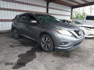 2015 Nissan Murano SL with VIN 5N1AZ2MG8FN279038, listed as a IAAI auction lot 42418571 with 163,511 mi miles and . Bid and sale history available at DreamBid. Image 1.