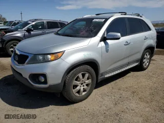 2013 Kia Sorento LX with VIN 5XYKT3A6XDG342219, listed as a Copart auction lot 52214525 with 151,363 mi miles and Salvage Title. Bid and sale history available at carsss.com. Image 1.