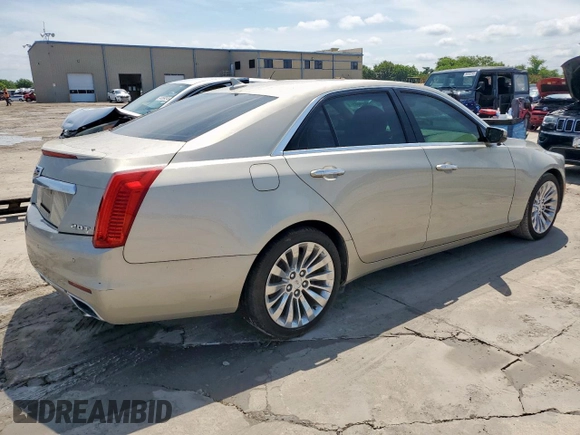 2014 Cadillac CTS Luxury AWD with VIN 1G6AX5SX2E0141251, listed as a Copart auction lot 62943445 with 85,614 mi miles and Salvage title. Bid and sale history available at DreamBid. Image 3.