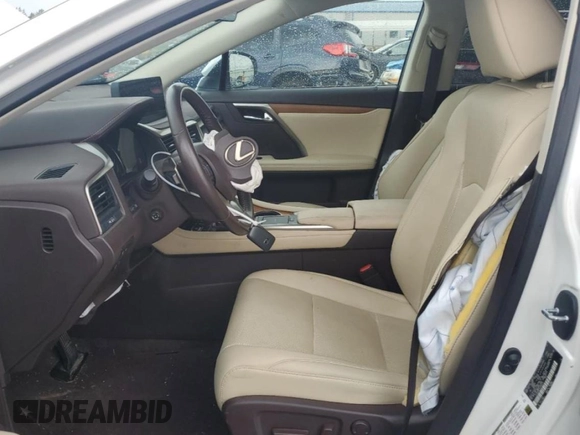 2020 Lexus RX 350 with VIN 2T2HZMDA1LC228727, listed as a Copart auction lot 60271385 with 37,776 mi miles and Salvage title. Bid and sale history available at DreamBid. Image 7.