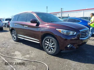 2013 Infiniti JX35 z VIN 5N1AL0MM4DC345105, wystawiony jako IAAI lot #41741937 z przebiegiem 76 332 mil mil oraz . Historia ofert i sprzedaży dostępna na DreamBid. Obrazek 1.